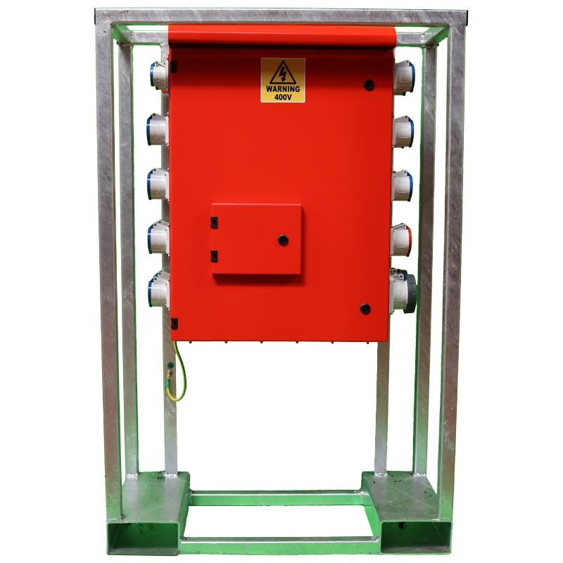 Site Mains Distribution Enclosure 16A to 63A, IP44 or IP67 5 Sockets per side